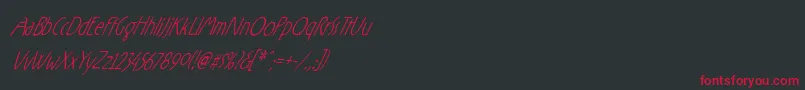 Rxzo Font – Red Fonts on Black Background