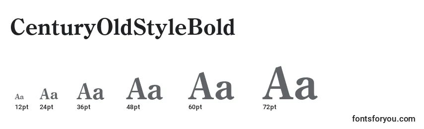 Размеры шрифта CenturyOldStyleBold