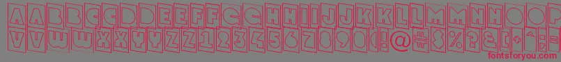 AGrotocmotldn Font – Red Fonts on Gray Background