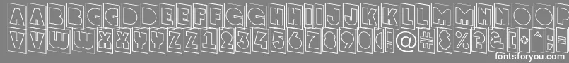 AGrotocmotldn Font – White Fonts on Gray Background