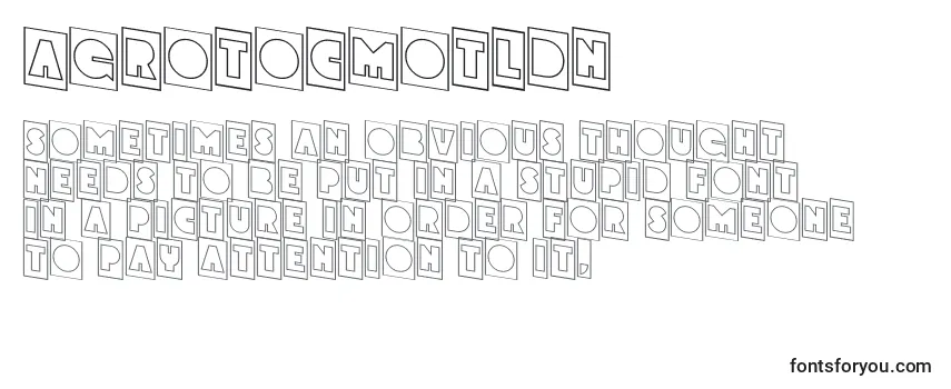 Обзор шрифта AGrotocmotldn