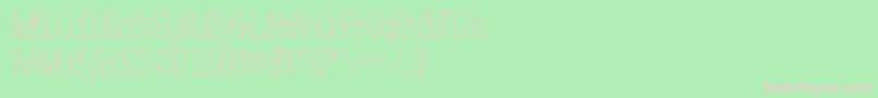 NebulaRegular Font – Pink Fonts on Green Background