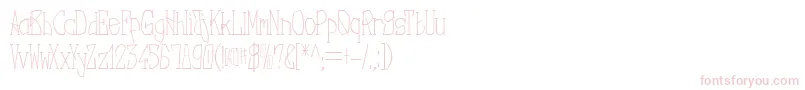 NebulaRegular Font – Pink Fonts on White Background