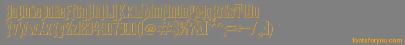 HauntedMouseShadow Font – Orange Fonts on Gray Background