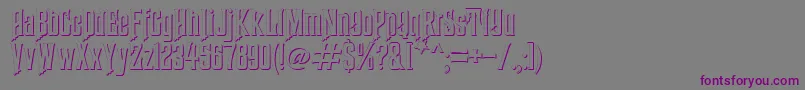 HauntedMouseShadow Font – Purple Fonts on Gray Background