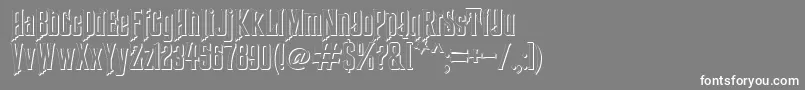 HauntedMouseShadow Font – White Fonts on Gray Background
