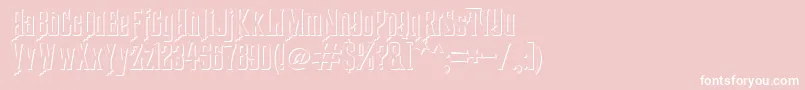 HauntedMouseShadow Font – White Fonts on Pink Background
