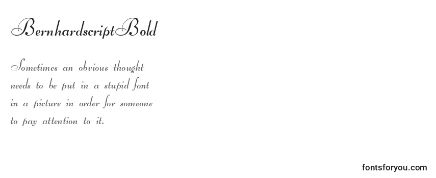 BernhardscriptBold Font