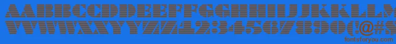 BraggatitulmarRegular Font – Brown Fonts on Blue Background