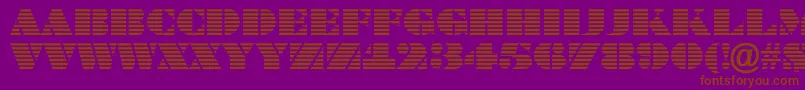 BraggatitulmarRegular-fontti – ruskeat fontit violetilla taustalla