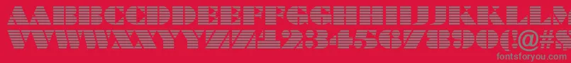 BraggatitulmarRegular Font – Gray Fonts on Red Background