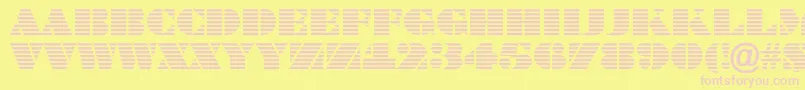 BraggatitulmarRegular Font – Pink Fonts on Yellow Background