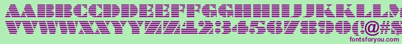 BraggatitulmarRegular Font – Purple Fonts on Green Background