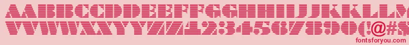 BraggatitulmarRegular Font – Red Fonts on Pink Background