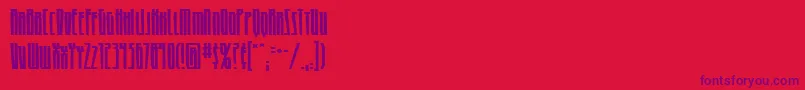 HighriseBb-fontti – violetit fontit punaisella taustalla