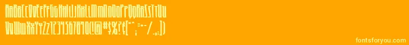 HighriseBb Font – Yellow Fonts on Orange Background