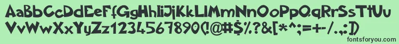 More about Aklatan Font Aklatan Font – Black Fonts on Green Background