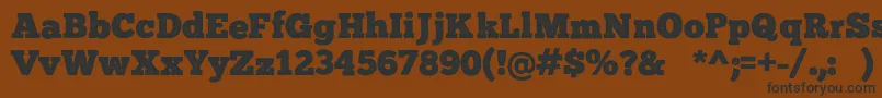 ChunkFivePrint Font – Black Fonts on Brown Background
