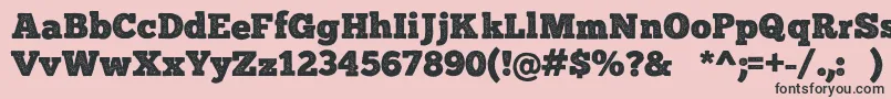 ChunkFivePrint Font – Black Fonts on Pink Background