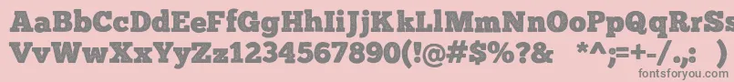 ChunkFivePrint Font – Gray Fonts on Pink Background