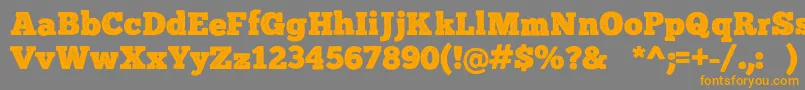 ChunkFivePrint Font – Orange Fonts on Gray Background