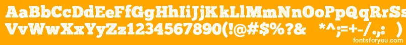 ChunkFivePrint Font – White Fonts on Orange Background