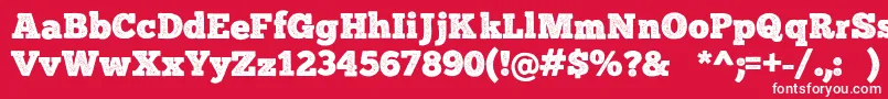 ChunkFivePrint Font – White Fonts on Red Background