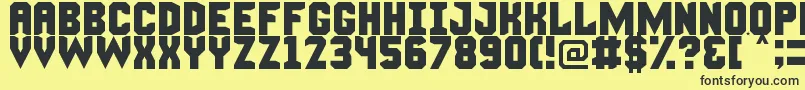 Lisätietoja ManlyManFont-fontista ManlyManFont-fontti – mustat fontit keltaisella taustalla