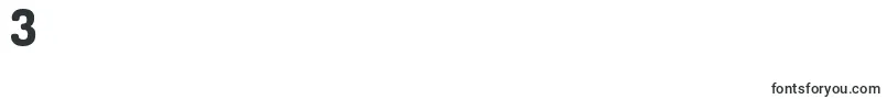 フォントCrewniverseFont – フォント数字3