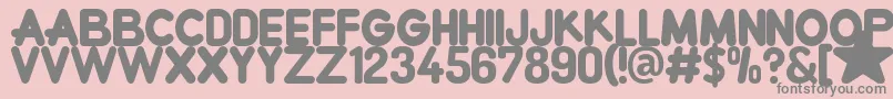 CrewniverseFont Font – Gray Fonts on Pink Background