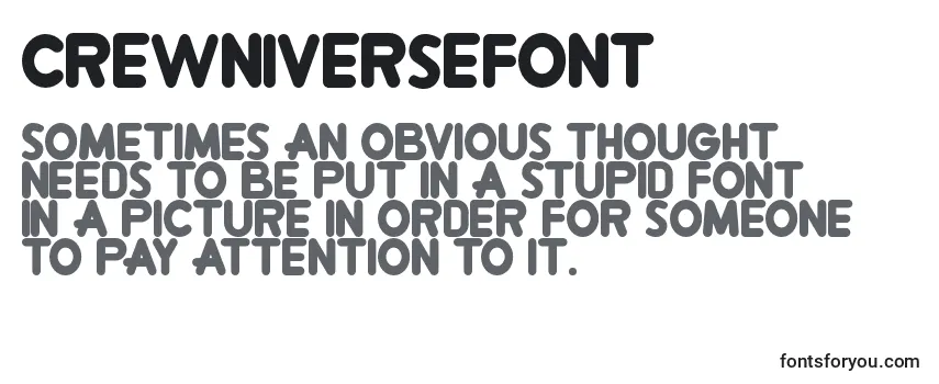 Review of the CrewniverseFont Font