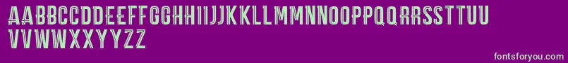 CarpeDiemMarkDemo Font – Green Fonts on Purple Background