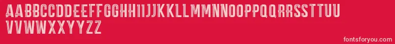 CarpeDiemMarkDemo Font – Pink Fonts on Red Background