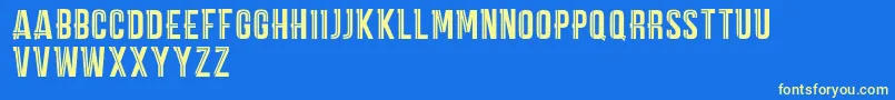 CarpeDiemMarkDemo Font – Yellow Fonts on Blue Background