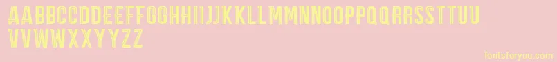 CarpeDiemMarkDemo Font – Yellow Fonts on Pink Background