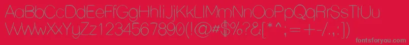 LaneHumouresque Font – Gray Fonts on Red Background