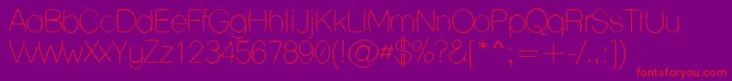 LaneHumouresque Font – Red Fonts on Purple Background