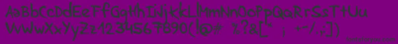 LenkaStabilo Font – Black Fonts on Purple Background