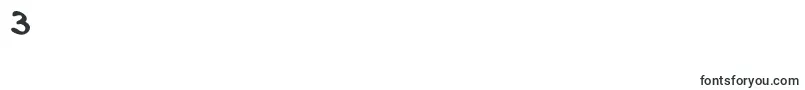 フォントLenkaStabilo – フォント数字3