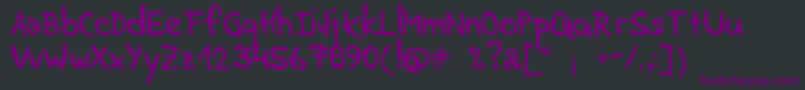 LenkaStabilo Font – Purple Fonts on Black Background