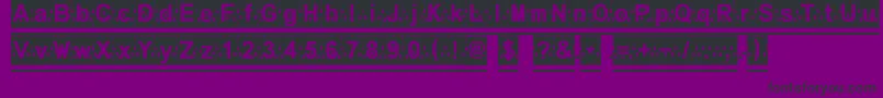 Melonslices Font – Black Fonts on Purple Background