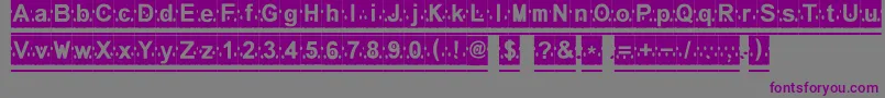Шрифт Melonslices – фиолетовые шрифты на сером фоне