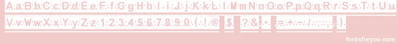 Melonslices Font – White Fonts on Pink Background