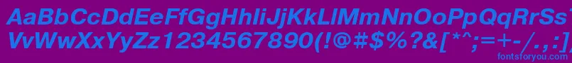 PragmaticabttBolditalic Font – Blue Fonts on Purple Background