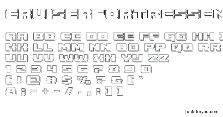 Czcionka Cruiserfortressengrave – alfabet, cyfry, specjalne znaki