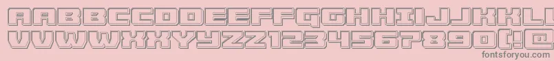 More about Cruiserfortressengrave Font Cruiserfortressengrave Font – Gray Fonts on Pink Background