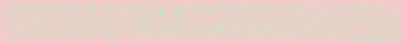 Cruiserfortressengrave-fontti – vihreät fontit vaaleanpunaisella taustalla