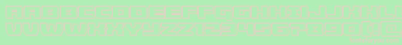 Шрифт Cruiserfortressengrave – розовые шрифты на зелёном фоне