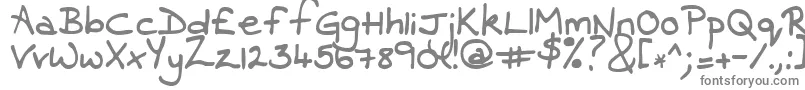 Contrarymary-Schriftart – Graue Schriften