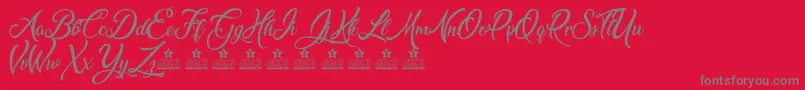 SeaBalancePersonalUse Font – Gray Fonts on Red Background